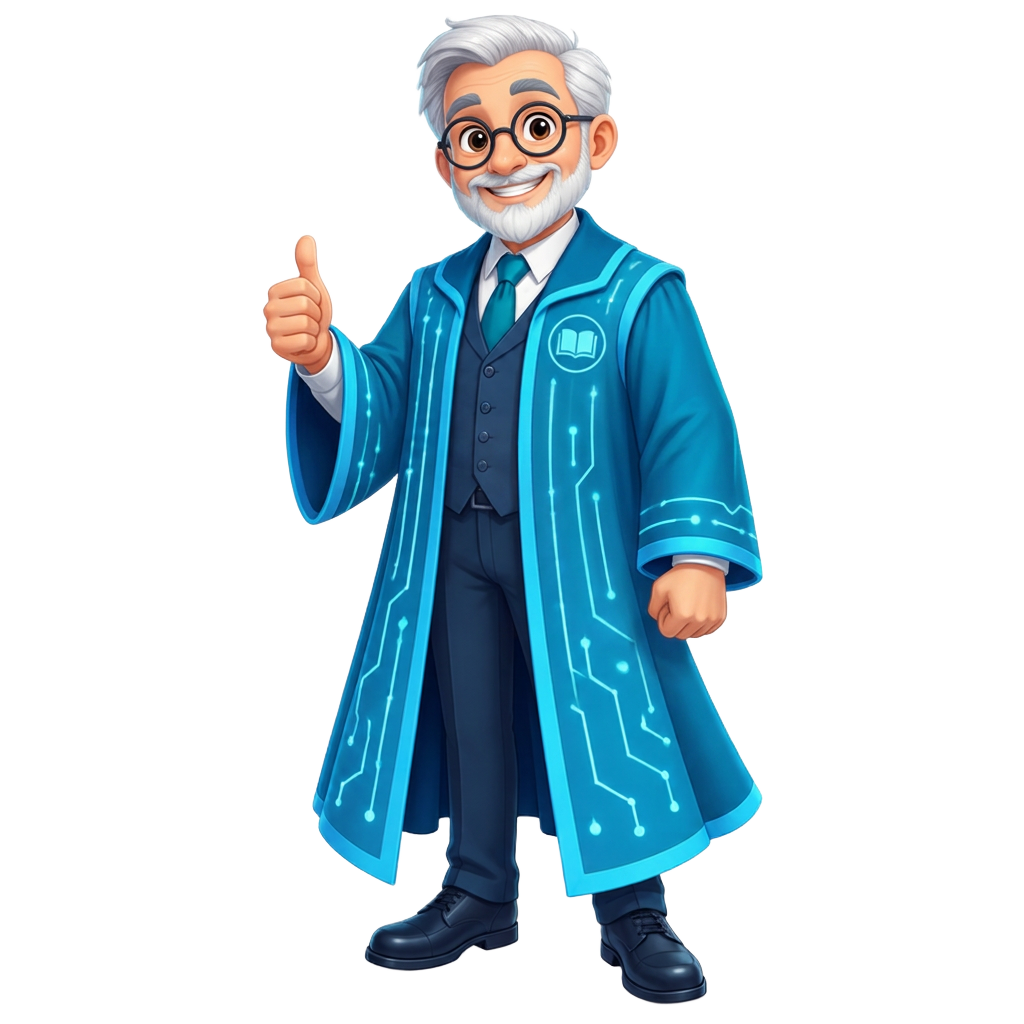 The AI professor is proud of you